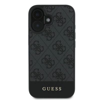 3. Guess 4G Bottom Stripe Case for iPhone 16 Plus 6.7" - Gray