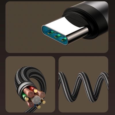 6. Joyroom S-A56 EnjoyX Series 90° USB-C - USB-C cable 60W 1.2m - black