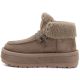 7. Big Star UU274215 Women's Waterproof Beige Platform Ankle Boots