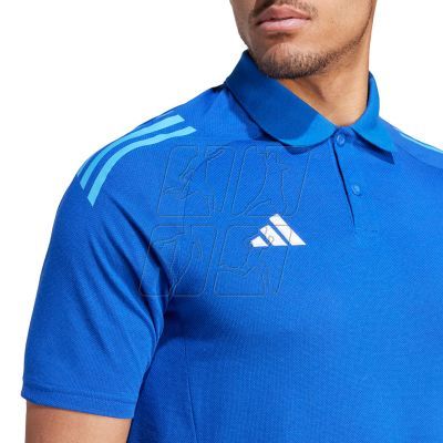 5. Adidas Tiro 24 Competition Polo men&#39;s T-shirt, blue IR7566