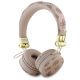 Guess Bluetooth ENC GUBH70EPOSMW Brown/Brown Peony Script Round Shape Headphones