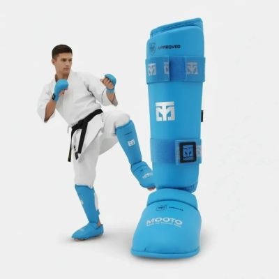 2. Karate WKF BLUE Shin and Foot Protectors | MOOTO