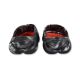 4. Crocs Echo Marbled Slide Pool Clogs in Black/Flame - 208467-0X9
