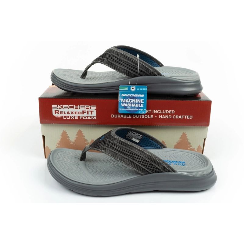 31. Skechers Sargo Flip-Flops M 204383 CHAR