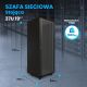 7. Extralink 37U 800x800 Black Freestanding Rack Cabinet