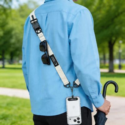 6. Tech-Protect C9S Rope Crossbody Phone Lanyard - Beige