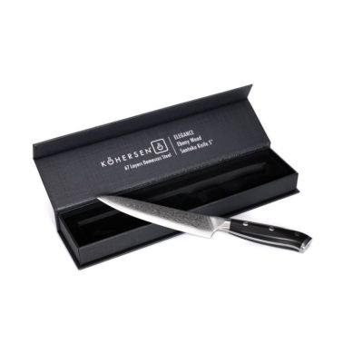 11. Kohersen Elegance Ebony Wood Utility Knife 12.7cm