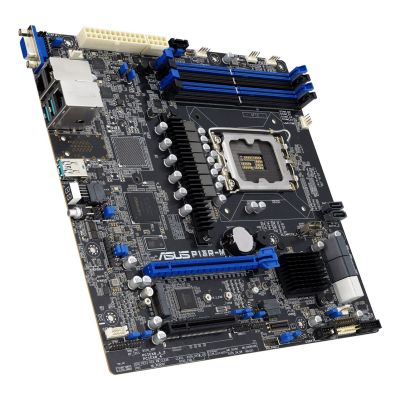 2. Asus P13R-M motherboard 1x LGA1700 Intel Xeon E-24XX C262 (4xDIMM, 8x SATA, 1xM.2, 2x1GbE, ASMB11-iKVM, mATX)