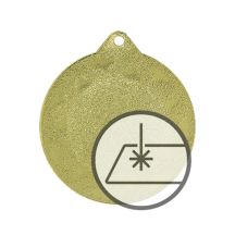 Medal with engraving on laminate