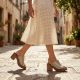 8. Women's wicker heeled sandals M.Daszyński MR23126-7