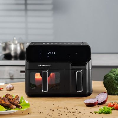 14. Air Fryer ZELMER ZAF900 5.5l Dual with double basket