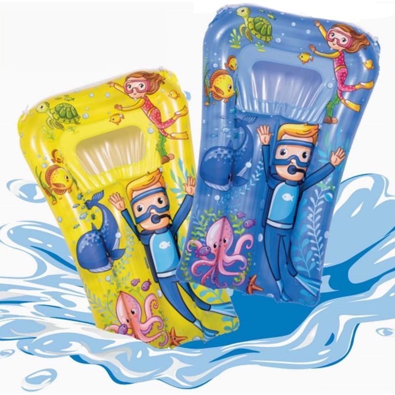 8. BEACH MATTRESS WITH WINDOW UNDERWATER WORLD 74x48CM 37591 - YELLOW