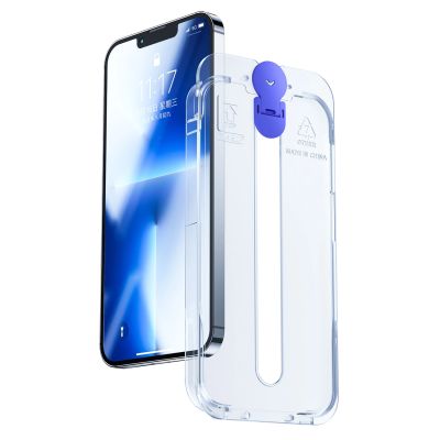 2. Joyroom Knight glass for iPhone 14 Plus with mounting kit transparent (JR-H11)