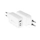 Alcasa PCA-W007W Mobile Charger Universal White AC Fast Charging Internal