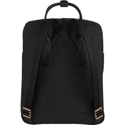 2. Fjällräven Kanken No.2 Backpack Hiking Backpack Black Cotton, Leather, Recycled Polyester