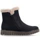 2. Women's insulated black ankle boots Rieker Y3481-01