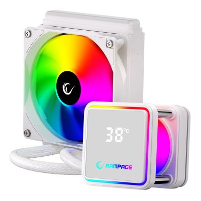 5. RAMPAGE INFINITE V120 WHITE Liquid Cooling