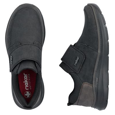 4. Rieker B1854-00 men's comfortable black Velcro shoes