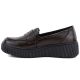 3. Brown leather wedge moccasin shoes Vinceza 133135