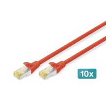 Digitus CAT 6A S/FTP Patch Cable, 10 Pack