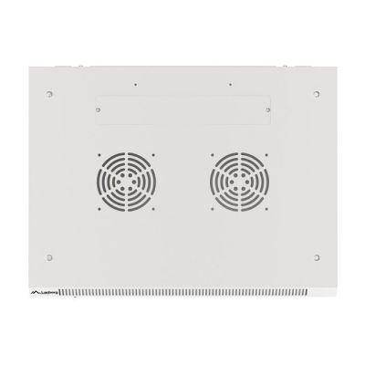 6. Lanberg WF01-6418-10S rack cabinet (18U; 901mm / 600mm / 450mm; wall-mounted; Glass; 19''; gray)