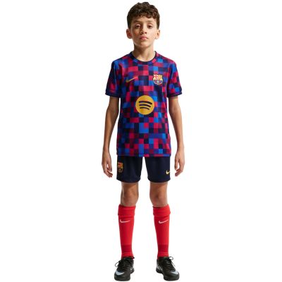 6. Nike FC Barcelona Kids' T-Shirt Burgundy and Blue II1752 621