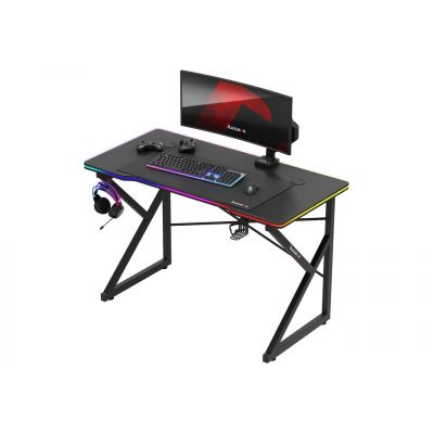 6. Huzaro Hero 1.7 RGB Black Gaming Desk