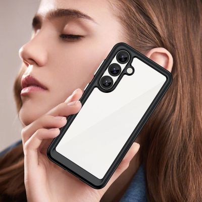 7. Outer Space Case for Samsung Galaxy S25 Edge Cover with Flexible Frame - Black