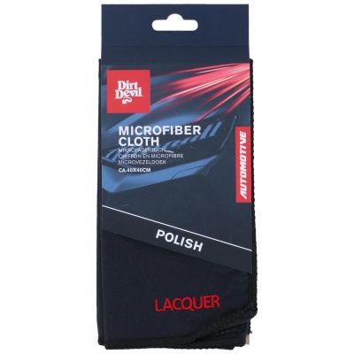 2. MICROFIBER CLEANING CLOTH POLISHING 40x40CM DIRT DEVIL BLACK