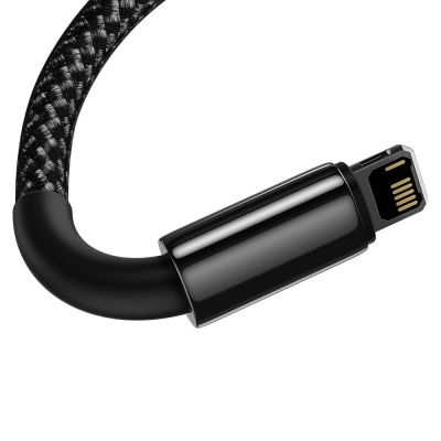 4. Baseus Tungsten USB - Lightning cable 2.4 A 2 m black (CALWJ-A01)