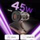 4. Tech-Protect CC01 45W 2-Port USB-A / USB-C Car Charger - Black