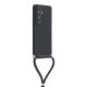 2. Samsung Galaxy S26 Case with Fiber Lining and Crossbody Strap - Black