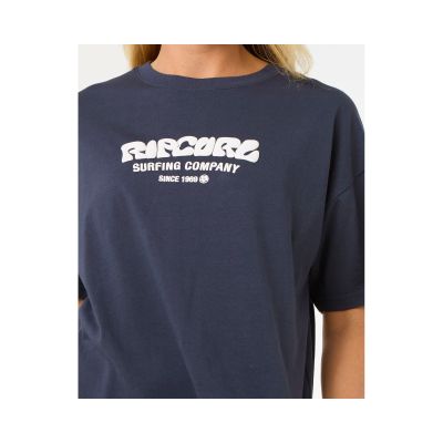 3. RIP CURL Surf Puff Relaxed Tee, navy blue