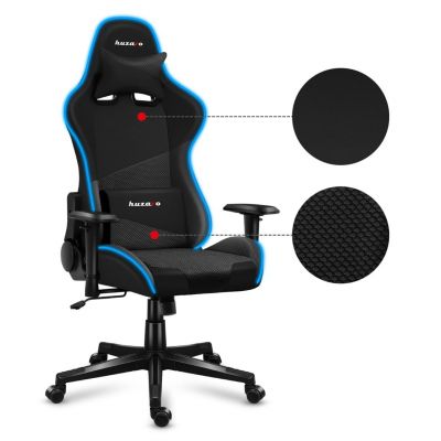 4. Huzaro Force 6.2 Black RGB Gaming Chair