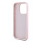 7. Karl Lagerfeld Diagonal Quilted Script case for iPhone 15 Pro - pink