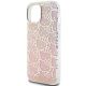 6. Hello Kitty IML Gradient Electrop Crowded Kitty Head case for iPhone 15 - pink