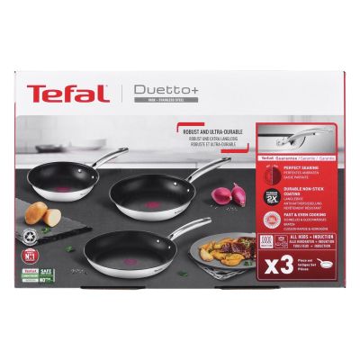 17. Set of 3 frying pans TEFAL Duetto+ G732S334 20/24/28 cm