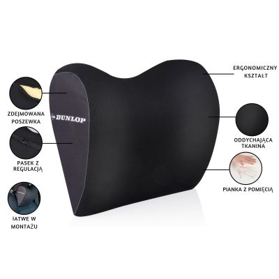 6. DUNLOP HEADREST TRAVEL PILLOW