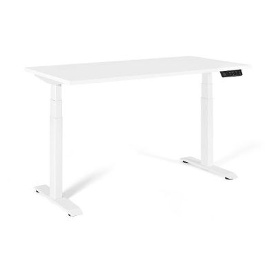 Desk/Table with adjustable height UNIQUE ACTIVE I 14-C103W-W-160-YZ-02 white frame and top, 160X70 cm