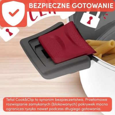 11. TEFAL Cook & Clip pot set 10 pieces G723SA74