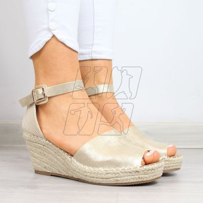 3. Sandals espadrilles on the wedge heel eVento W EVE68A gold