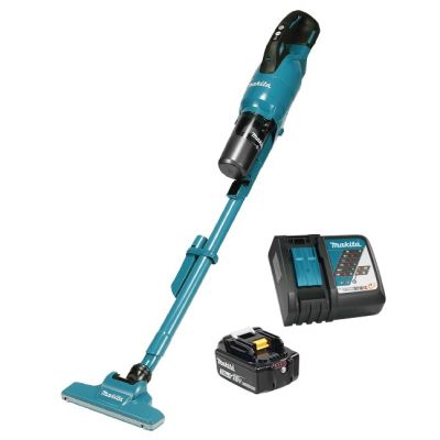 2. Makita DCL286FRF Stick Vacuum Cleaner/Electric Brush 2-in-1 Stand Vacuum Cleaner Battery Dry Cyclonic Bagless 0.25L 100W Black, Blue 3Ah