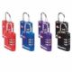 MASTER LOCK 4686EURT suitcase padlock Luggage combination lock Zinc Black, Blue, Purple, Red