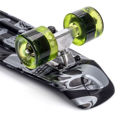 8. Meteor Skateboard Multicolor Skulls 22607