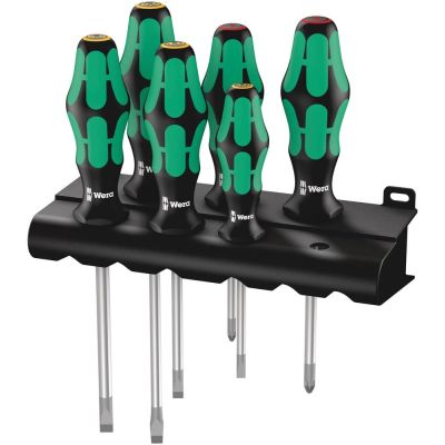 11. Kraftform Lasertip screwdriver set + hanger, 6 pieces