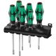 11. Kraftform Lasertip screwdriver set + hanger, 6 pieces