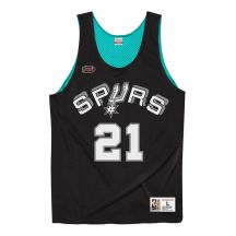 Men's Mitchell & Ness Reversible Tank Top San Antonio Spurs Tim Duncan