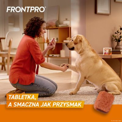 3. FRONTPRO Flea and tick tablets for dogs (>25-50 kg) - 3x 136mg