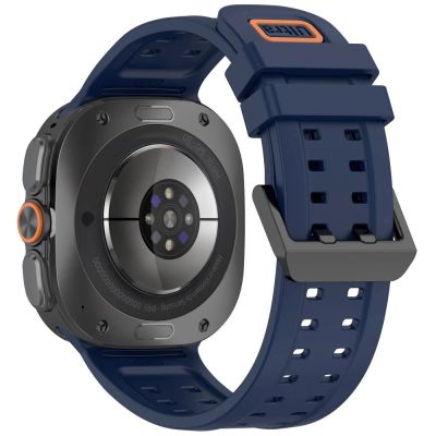 2. Tech-Protect Silicone Air Strap for Samsung Galaxy Watch Ultra 47mm - Navy Blue