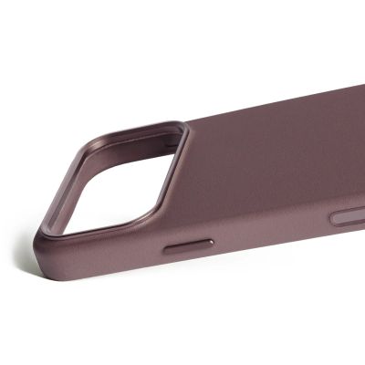 6. Mujjo Leather Case - leather case for iPhone 17 Pro Max compatible with MagSafe (bronze red)